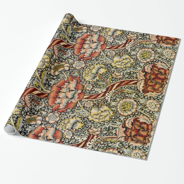 Papel De Regalo Diseño #9 de William Morris en SusieJayne (Desenrollado)