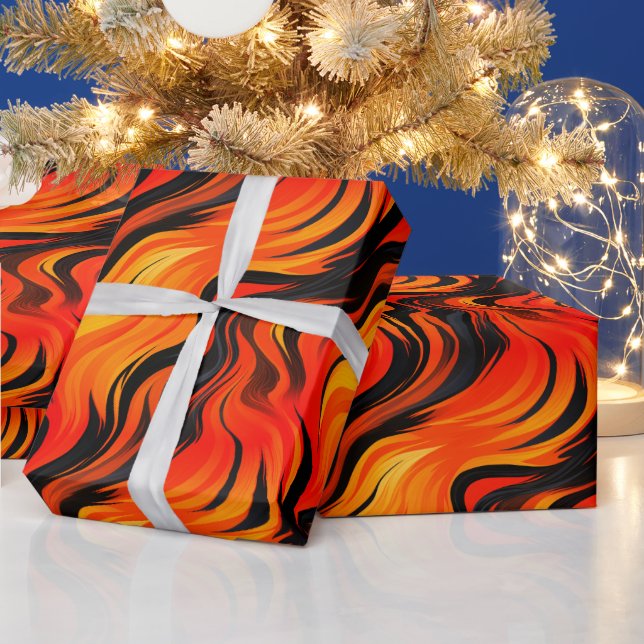 Papel De Regalo Diseño a rayas artísticas (Vacaciones)