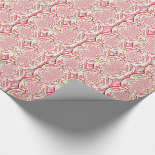 Papel De Regalo Diseño abstracto de explosión de rojo y verde