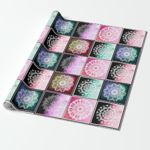 Papel De Regalo Diseño abstracto de mandala de estilo bohemio