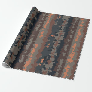 Papel De Regalo Diseño abstracto de tierra oscura de otoño