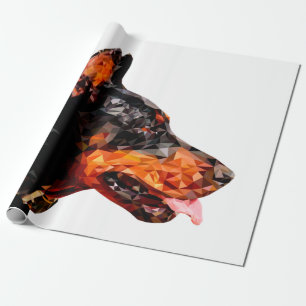 Papel De Regalo Diseño abstracto de triángulo de polos bajos
