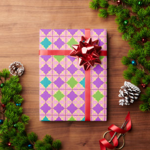 Papel De Regalo Diseño abstracto geométrico colorido