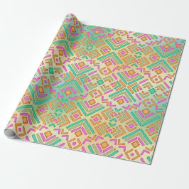 Papel De Regalo Diseño abstracto vibrante