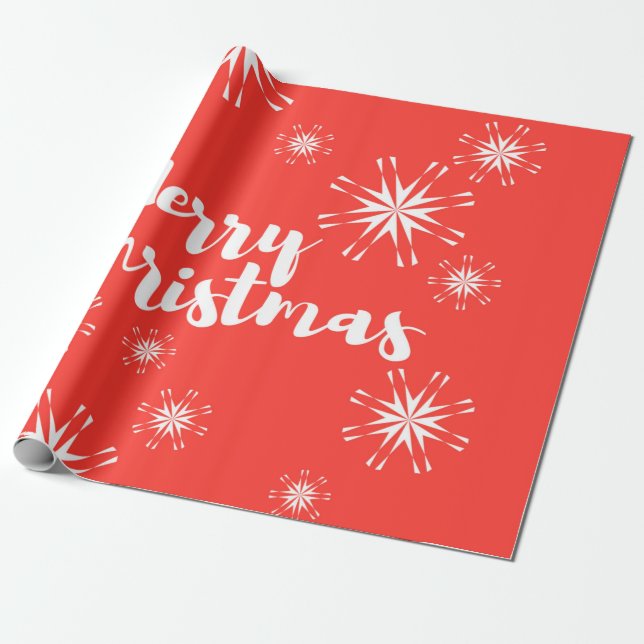 Papel De Regalo Diseño alegre y juguetón de Feliz Navidad (Desenrollado)