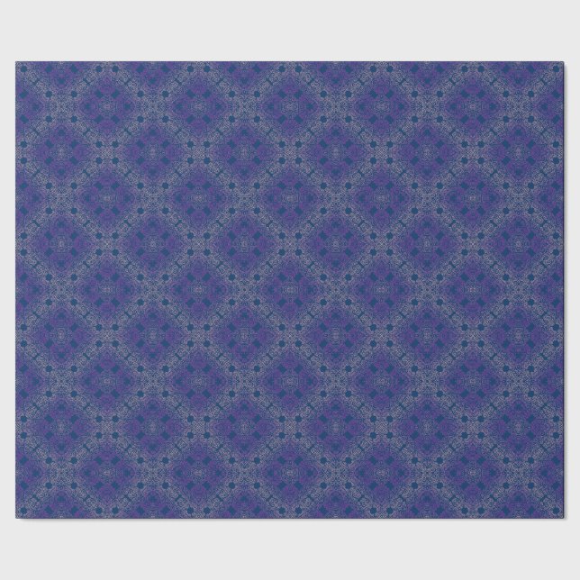 Papel De Regalo diseño arabesco morado elegante (Costura)