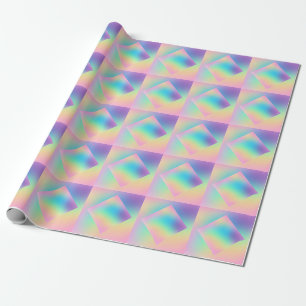 Papel De Regalo Diseño arcoiris Ombre Pastel Prismático Salvaje