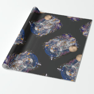 Papel De Regalo Diseño astronauta