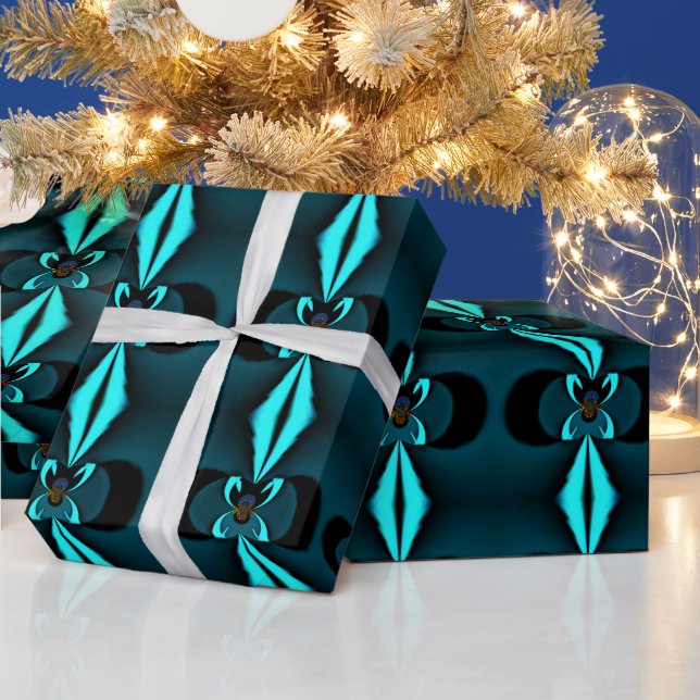 Papel De Regalo Diseño bonito y bonito Blue Shield Asombroso (Vacaciones)