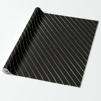 Diseño brillante atractivo rayado del oro negro