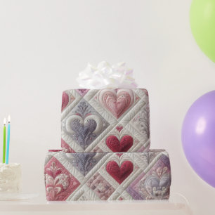 Papel De Regalo Diseño cardíaco curado