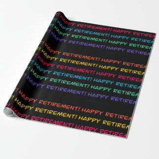 Papel De Regalo Diseño colorido de retiro feliz