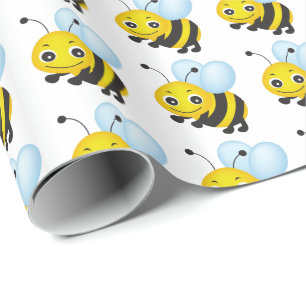 Papel De Regalo Diseño de abejas cortas