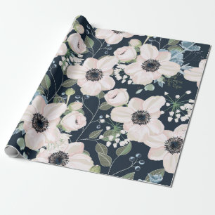 Papel De Regalo Diseño de acuarela floral sin patrón: g