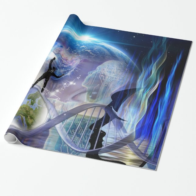 Papel De Regalo Diseño de ADN Despertar (Desenrollado)