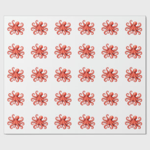 Papel De Regalo Diseño de animal marino de pulpo