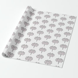 Papel De Regalo diseño de árbol de bayas