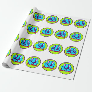 Papel De Regalo Diseño de Astrología Gemini Personalizado Zodiac