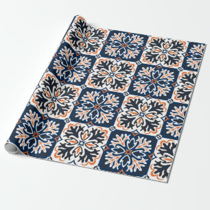 Papel De Regalo Diseño de azulejos de cerámica azulejos. Talavera 