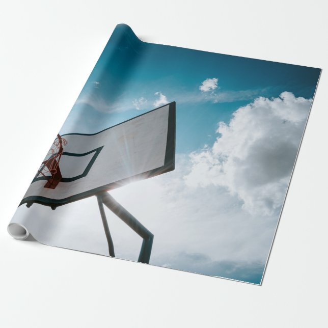 Papel De Regalo Diseño de baloncesto de bonito (Desenrollado)