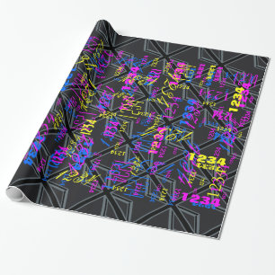 Papel De Regalo Diseño de bandera de la unión negra