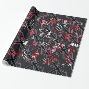 Papel De Regalo Diseño de bandera de la unión negra