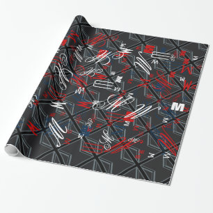 Papel De Regalo Diseño de bandera de la unión negra