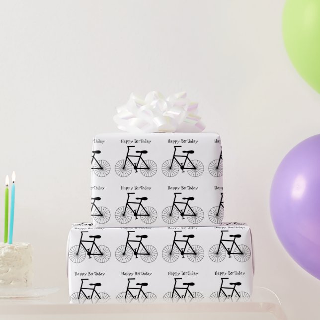 Papel De Regalo Diseño de Bicicleta (Regalos de fiesta)
