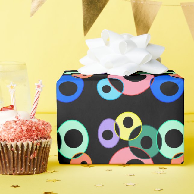 Papel De Regalo Diseño de bolas de arco iris Billiard (Fiesta de cumpleaños )