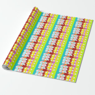 Papel De Regalo Diseño de Boo Hoo colores de flash texto blanco