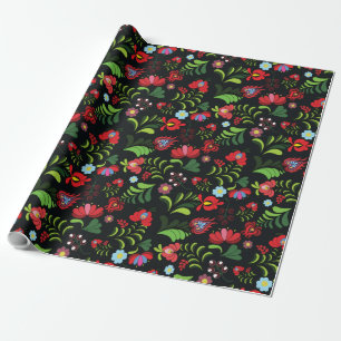 Papel De Regalo Diseño de Bordado Húngaro Matyo