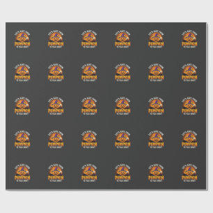 Papel De Regalo Diseño de broma de calabaza de Halloween_1
