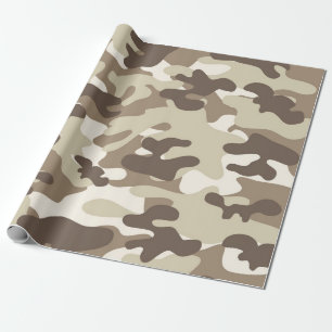 Papel De Regalo Diseño de Brown Camo