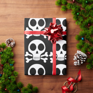 Papel De Regalo Diseño de calavera pirata