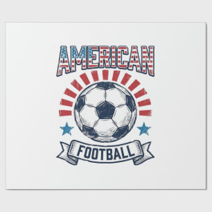 Papel De Regalo Diseño de camiseta de balón de fútbol vintage de f