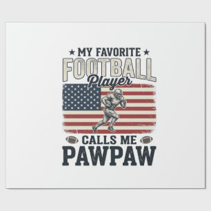 Papel De Regalo Diseño de camiseta de bandera americana vintage de