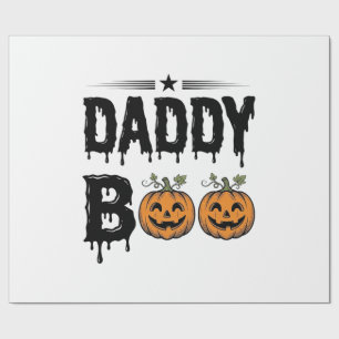 Papel De Regalo Diseño de camiseta de calabaza de Halloween vintag