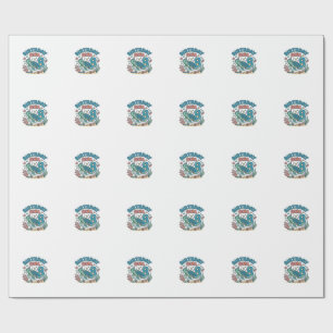 Papel De Regalo Diseño de camiseta de cumpleaños Tortuga marina ch