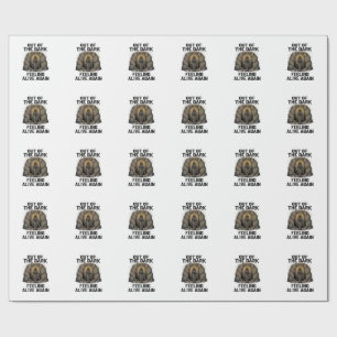 Papel De Regalo Diseño de camiseta de grabado de revival de cueva 