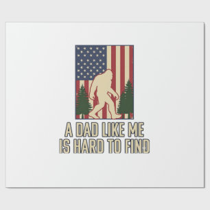 Papel De Regalo Diseño de camiseta de la bandera americana vintage