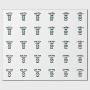 Papel De Regalo Diseño de camiseta de papá Koalificado padre koala