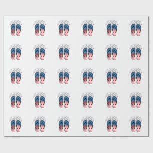 Papel De Regalo Diseño de camiseta de verano de fuegos artificiale