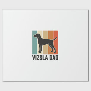 Papel De Regalo Diseño de camiseta para papá de Vizsla vintage ama