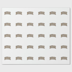 Papel De Regalo Diseño de camiseta universitaria de enfermera leop