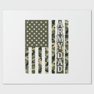 Papel De Regalo Diseño de camiseta vintage de la bandera americana