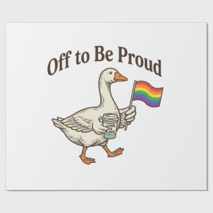 Papel De Regalo Diseño de camiseta vintage del orgullo del desfile