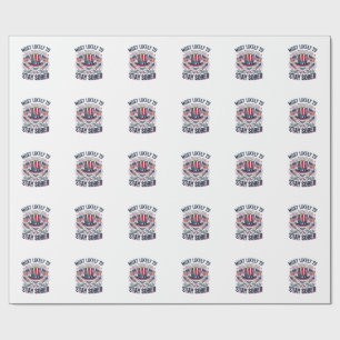 Papel De Regalo Diseño de camiseta vintage patriótica fuegos artif