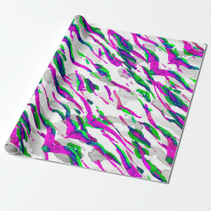 Papel De Regalo Diseño de camuflaje acuático. Resumen de Safari Ti