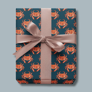 Papel De Regalo Diseño de cangrejos junto al mar