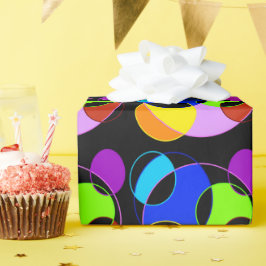Papel De Regalo Diseño de círculos de colores arcoiris